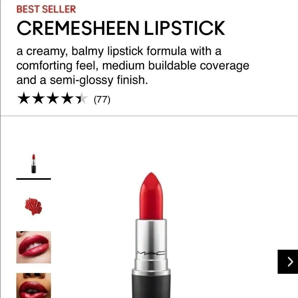 MAC Cosmetics m·a·c lipstick